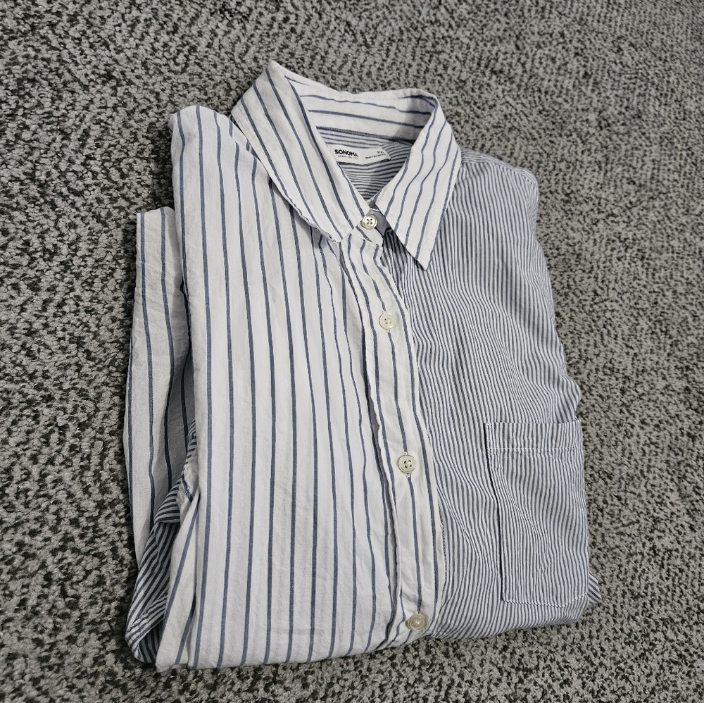 Women's Sonoma Oversized Boyfriend Shirt - XL Petite